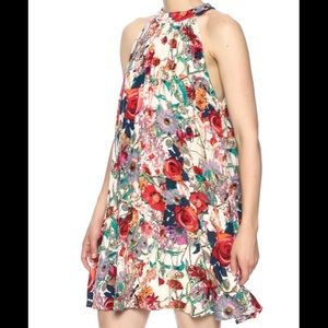 Entro Floral Sleeveless Dress